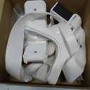 2Pcs Baby Gate Stair Railing Banister Adapter, Fits 1.9-4.72'' Diameter Universal Banisters, Wide Square/Round Railings No-Drilling Mounting Fittings for Retractable Gates, (White)