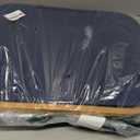 BALEINE Laundry Hamper with Lid, Tall Laundry Baskets with Bamboo Pull Handles, Large Laundry Bin with Internal Support (26 Gal/100L, Blue)