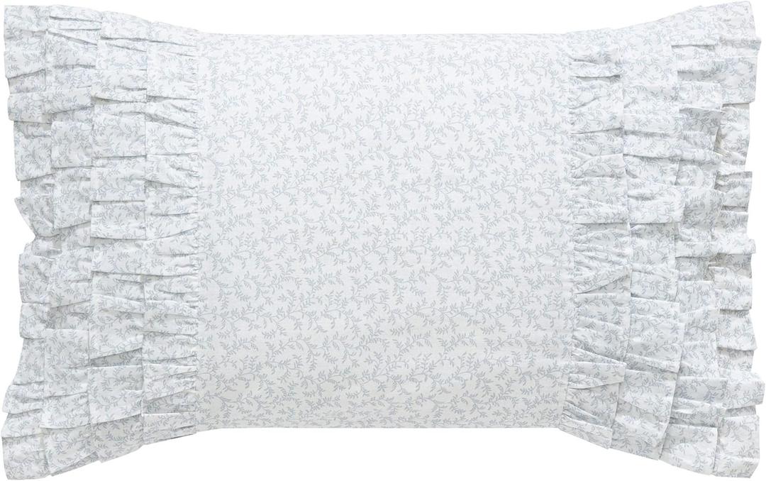 Eddie Bauer Home Throw Pillow with Zipper Closure, Perfect Home Decor for Bed or Sofa, 16" x 20", Elk Charcoal/Black (Chloe Blue)