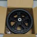 Replacement 6 Inch Lawn Mower Wheels for Most Standard Push Lawn Mowers, Generator, Garden Tiller, Handtruck - Universal Push Mower Wheels with Bolts & Lock Nuts Kit (Set of 2)