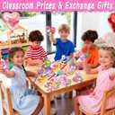 30 Pack Valentines Day Gifts for Kids Mini Bubble Wands with Animal Valentine Cards, Classroom Exchange Favors School Party Prizes for Class Boys Girls