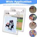 50 Pack Card Case Holder,Graded Card Slab Baseball Card Sleeves Trading Card Holder 35 PT Hard Plastic Card Protectors with Label Position for YuGiOh, MTG Games and Sport Cards