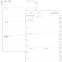 2026-2027 Weekly & Monthly Planner Refills for 8-Discbound Planners, July 2026 to June 2027, Junior Size, 5-1/2"x8-1/2"
