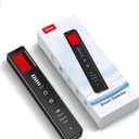 COTINSE Hidden Camera Detectors for Travel, Spy Camera Finder, Portable Hidden Bug and Camera Detector, GPS Tracker Detector with 6 Levels Sensitivity for Hotel, Car, Office, Airbnb (Single, Black)