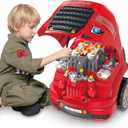 iPlay, iLearn Large Truck Engine Toy, Kids Mechanic Repair Set for 3-5 Yr Toddlers, Big Builder Kit, Take Apart Motor Vehicle Pretent Play Car Service Station, Gifts 4 6 7 8 Year Old Boy Child