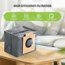 Pure Realm12 Pack Replacement Dust bags Compatible With Eufy Clean X8 Pro X10 Pro Omni Robot Vacuum Self-Empty StationLarge Capacity Disposable Replacement dust Bag Accessory