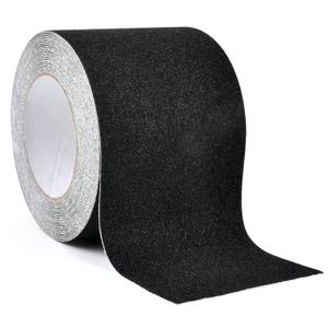 Grip Tape Strong Adhesive Anti Slip Grip Tape Heavy Duty Non Skid Waterproof Safety Friction Tape for Stair, Ramps, Steps, Walkways, Floors, Indoor/Outdoor (Black, 4in x 50ft)