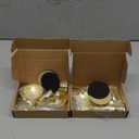 Ziliny 6 Pcs Christmas Bow Taper Candle Holders, 3 Size Gold Christmas Candlestick Holders, Xmas Candle Holder Vintage Decorative for Table Centerpiece Mantel Decor Holiday Housewarming Gifts