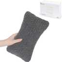 vocheer Small Pillows for Sleeping, 11"x 7" Mini Travel Pillow, Tiny Pillows for Neck, Wrist, Lumbar and Knee, Pets Pillow, Cotton, Machine Washable,Dark Grey-1PC