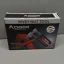 AOBEN Rivet Nut Tool Kit, Nutsert Kit, Upgraded Rivnut Tool with 10 Metric and SAE Madrels, 100 Pcs Rivnuts, and Rugged Carrying Case