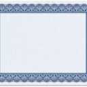Elite Blue & Blue Parchment Certificate Papers - Pack of 25, Laser & Inkjet Printer Compatible, For Office, Business Awards, Graduation, School Diplomas, 8-1/2" x 11" on 70 lb. Text Stock