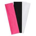 3 Pcs Stretchy Headbands for Women, Non Slip Women Headbands Elastic Hair Bands for Women'S Hair Soft Cotton Cloth Sweat Headband for Workout Yoga Running Sports (Black, Pink, White)