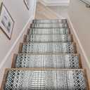 OJIA Non-Slip Stair Treads for Wooden Steps 15 Pack, 30"X8" Indoor Stair Runners Slip Resistant Stair Rugs Safety Mats for Dogs, Kids & Elders, Rubber Backed Carpet Stair Treads Stair Covers (Black)