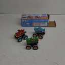 JOYIN 3 Pack Monster Truck Toy - Motion Activated Light Up Cars for Toddlers - Monster Glow Rover LED Wheels - Baby Boy Toys - Press and Go Dinosaur Trucks for Kids Boys Birthday Gifts for Christmas