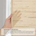 Cordless Bamboo Roman Shades, Woven Linen Roman Blinds, 25" W x 48" H
