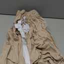 Biscaynebay Wrap Around Bed Skirts with Split Corners for King Beds 15" Drop, Light Camel Adjustable Elastic Dust Ruffles Easy Fit Wrinkle Resistant Silky Luxurious Fabric Machine Washable