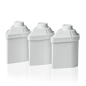 Alkanatur Filter Replacement for Pitcher (Pack of 3) - Removes Fluorides, Chlorine, Heavy Metals - Filters 400 liters of Tap Water - Replace After 3 Months - CE, ROHS, SGS Certified Water Filter