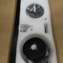 Fanbulous 52 Inch Ceiling Fans with Lights and Remote,Outdoor Indoor Modern Flush Mount Ceiling Fan with 3CCT 6-Speed Quiet DC Motor,Black Small Low Profile Ceiling Fan for Bedroom Living Room Office