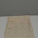 jinchan Linen Valance Sheer Double Layer Kitchen Window Curtain Leaf Embroidered Valance for Living Room Cafe Farmhouse Light Filtering Rustic Country Curtain 18 Inch Rod Pocket 1 Panel Beige