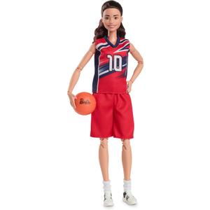 Barbie Signature Doll, Sue Bird with No. 10 Uniform Clothes & Basketball Accessory Barbie Signature Doll, Sue Bird with No. 10 Uniform Clothes & Basketball Accessory