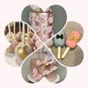 2 x Edible Luster Dust,Rose Gold Luster Dust 12g Food Grade Metallic Shimmer,Edible Glitter for Desserts Cake Decorating, Baking, Fondant, Chocolate, Candy, Drinks, Cookies, Vegan