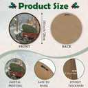 3 x TNVDFNBR Vintage Christmas Round Wall Art Decor, Retro Winter Painting, Rustic Farmhouse Winter Circular Wall Hanging Decor for Living Room Bedroom Farmhouse Kitchen, 10x10 Inch