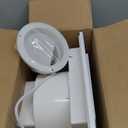 Bathroom Exhaust Fan with Light, 12 INCH, Upgraded Quiet Square Vent Fans with Adjustable LED Light, 141 CFM, for Bathroom, Office, Home (Fan + 3-Color Light (Warm/Neutral/Cool))