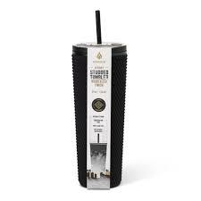 Manna Reusable Studded Tumbler 24 Oz Black