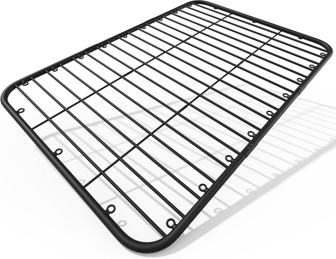 WILDROAD Car Roof Platform, Universal Roof Flat Rack 69" x 47" x 1.3" Heavy Duty Roof Rack Platform with Super Duty Bungee Cargo Net, Ratchet Straps and Anti-Rust Sealant Fits for SUV Truck Cars