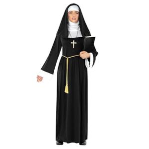 Morph Nun Costume for Women, Adult Nun Outfit with Habit, Plus Size Nun Attire, Religious Costume for Women, SizeLarge