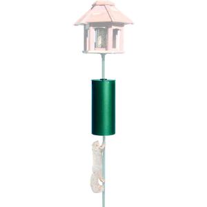 Perky-Pet 341 Metal Pole Squirrel Baffler, Green, 7.1"L x 7.07"W x 14.6"H