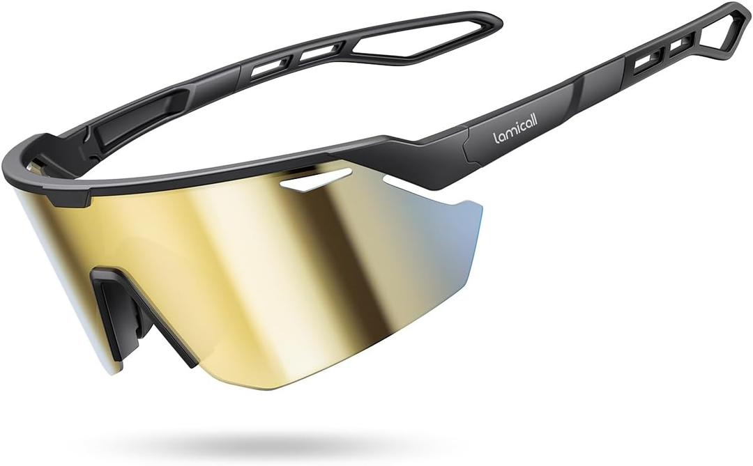 Lamicall 24g Polarized Sports Sunglasses for Men Women - UV400 Protection Sun Glasses for Baseball Running Cycling Driving