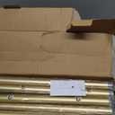 Extra Long Curtain Rods for Windows 32 to 170 Inch, 1 Inch Gold Curtain Rods for Patio, Farmhouse, Bedroom, Living Room, Adjustable Metal Drapery Rod (A2,Gold,32"-170")