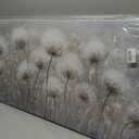 Belmrxne Floral Canvas Wall Art White Wall Decor Aesthetic Artwork Dandelion Canvas Painting for Living Room Bedroom Dining Room Office Home Decor 20x40 inch