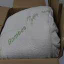 Ultra Soft Queen Size Mattress Topper - Viscose Made from Bamboo Pillow Top Mattress Pad for Back Pain Relief - Naturally Cooling for Hot Sleepers, Green