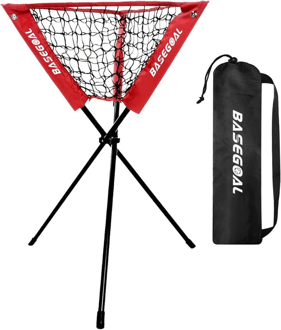 Baseball Caddy,Portable and Foldable for Softball Training,Black
