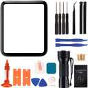 Compatible with Apple Watch Series 5 44mm Screen Replacement - Front LCD Glass Lens Replacement Repair Kit & Watch Glass Repair(No LCD Screen and Touch Digitizer)