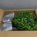 Suncalla 2 Sets 23.62 Inches Artificial Heart Boxwood Topiary Outdoor, Valentine's Day Heart Shaped Topiary Trees, Faux Boxwood Outdoor Valentines Decoration with Planter Pots for Home Porch Decor