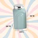 50s Retro Stoneware Salt and Pepper Shakers Set