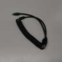 chubbycable Curly Chubby 120W Coiled USB C Cable Retractable Fast Charging Cable for Car Charger Cord Compatible with iPhone 17-15 Series, Black, USB-A to Type-C, 2.29FT-3.6FT