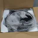 SNTD Fruit and Vegetable Basket Bowls for Kitchen with Metal Top Lid, 5 Tier Rotating Storage Rack Cart for Potato Onion Bread Banana, Wire Basket Organizer on Wheels, Large, Black