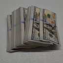 Iconikal 48-Count Disposable Dinner Paper Party Napkins, $100 Dollar Bill Money