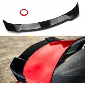 Rear Trunk Spoiler Compatible with 2018-2024 Toyota Camry SE XSE L LE XLE Hybrid, V2 Style Fits for 18-24 Sedan, High Kick Spoiler Wing Lip (Glossy Black)
