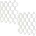 Poeland Drawer Divider Organizer 8pcs DIY Plastic Grid Honeycomb Drawer Divider White 2 Pack