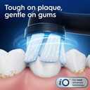 Oral-B Rechargeable Electric Toothbrush, iO2 Starter Kit, 3 Cleaning Modes, Automatic Pressure Sensor to Protect Gums, 2 Brush Heads, Night Black