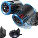 Carefree Fish Aquarium Magnetic Dual Powerheads 25W 5400Gph for 30~300Gal Fish Tank Wave Maker Quiet and Strong Submersible Water Circulation Pump for Freshwater and Saltwater