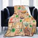 Capybara Gifts Blanket Bed Throw Blanket Soft Lightweight Cozy Warm Blankets for Kids Teens Men Women (80"x60")