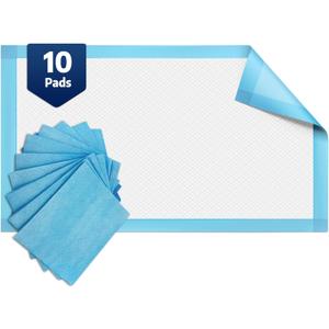 BodyMed Disposable Chucks Incontinence Underpads, 23 in. x 36 in., 10 Pads, Standard Absorbency  Discreet, Breathable, and Lightweight  Ideal for Adults, Kids, Elderly, and Pets