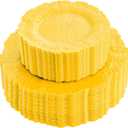 SUT 60 PCS Yellow Plastic Plates, Heavy Duty Yellow Plastic Plates Disposable for Easter Party/Wedding, Include 30PCS 10inch Yellow Dinner Plates and 30PCS 7inch Yellow Dessert/Salad Plates