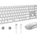 SEENDA Bluetooth Keyboard and Mouse Combo, Sleek Series